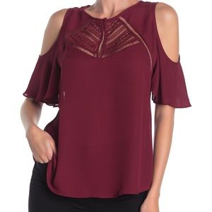 Red Sheer Chloe Heartloom Boutique Top